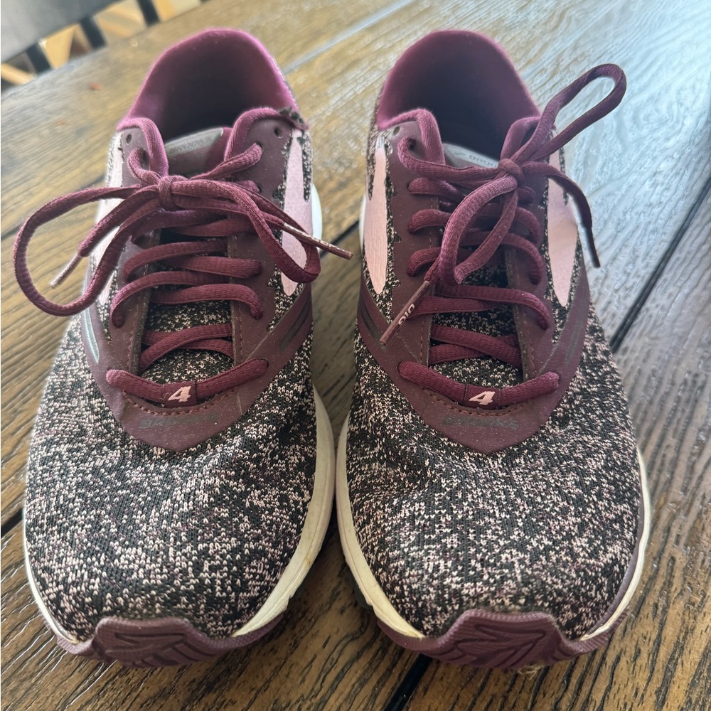 Brooks Women's Athletic Shoes - Maroon and Pink - Picture 2 of 8